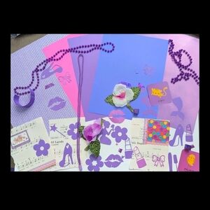 Purple Junk Journal And Scrapbook Bundle